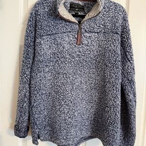 True Grit Women's Gray Sherpa Pullover